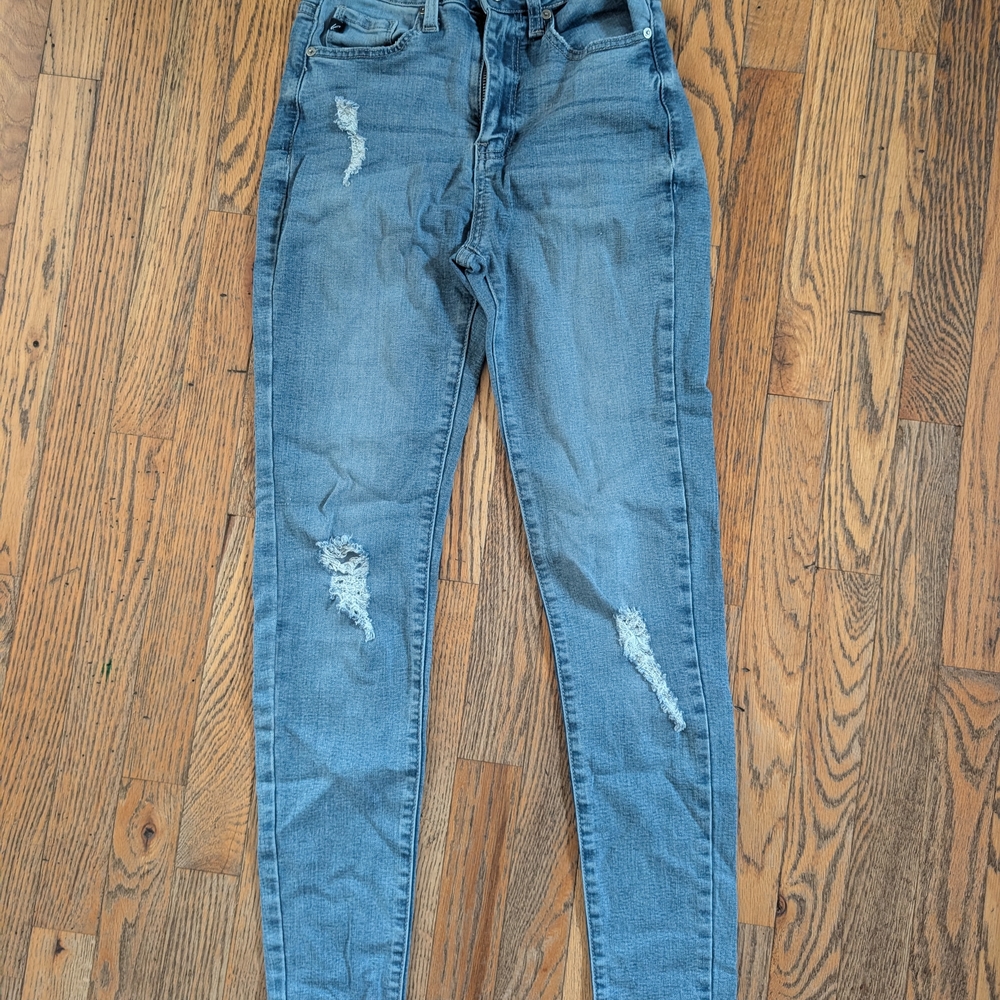 KanCan Light Blue Distressed Skinny Jeans